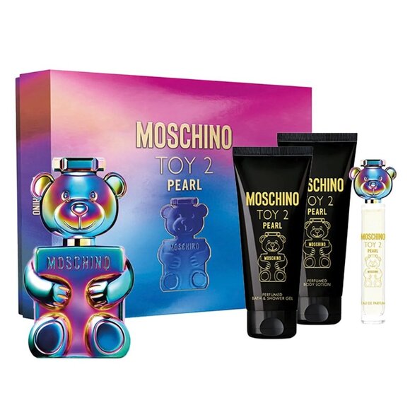 Moschino Toy 2 Pearl Eau De Parfum (4) Piece Set 100ml Full Size BNIB $101 MSRP - Picture 1 of 7